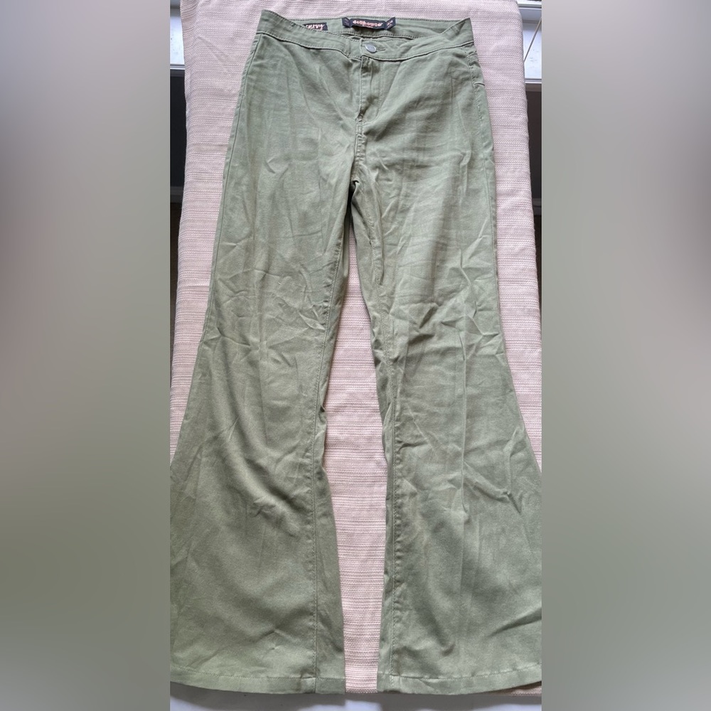 Green flare jeans by dollhouse size 3/4! (Curvy collection)